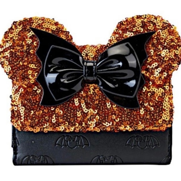 NWT Minnie Mouse Halloween Sequin Wallet 2023 Release - Picture 1 of 1